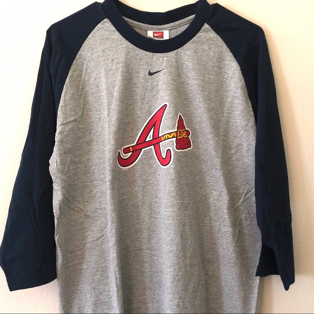 Nike Team Atlanta Braves Baseball Tee Sz M